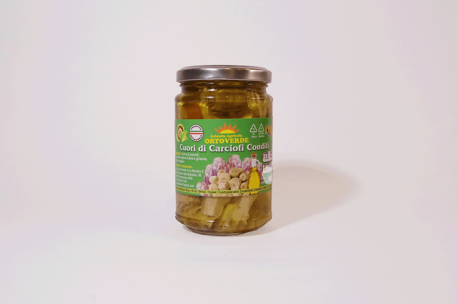 Cuori di carciofi (Halbierte Artischockenherzen)