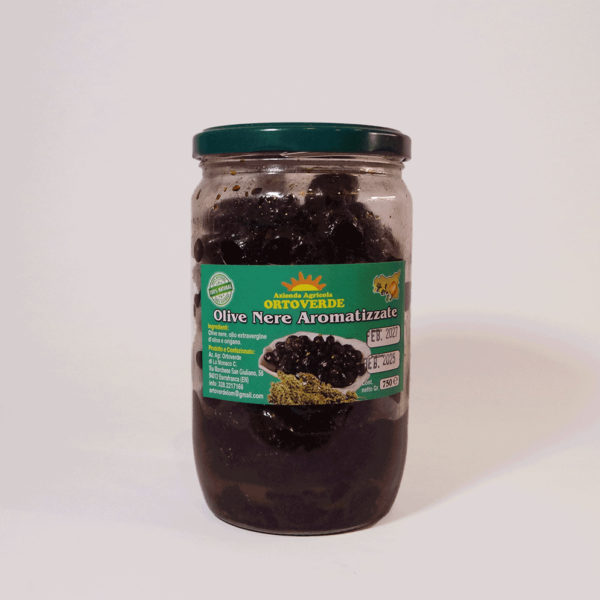 Olive nere (schwarze Oliven in Öl)