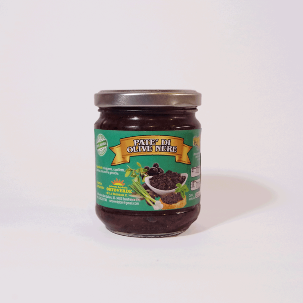 Patè di olive nere (Aufstrich aus schwarzen Oliven)