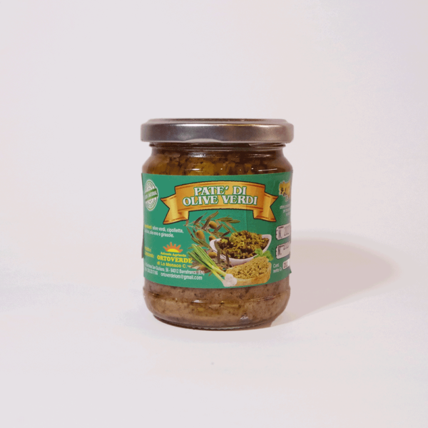 Patè di olive verdi (Aufstrich aus grünen Oliven)