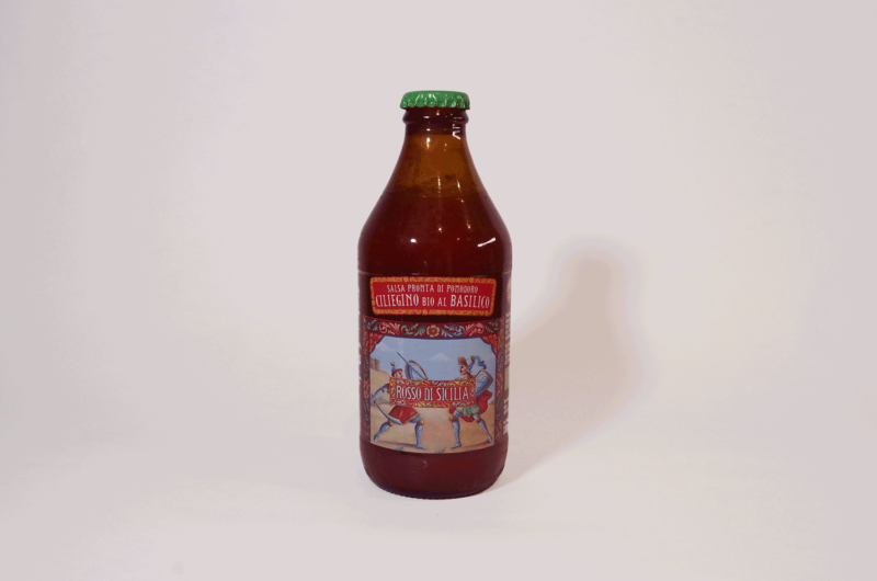 Salsa di pomodorini e basilico (Tomatensoße aus Kirschtomaten & Basilikum)